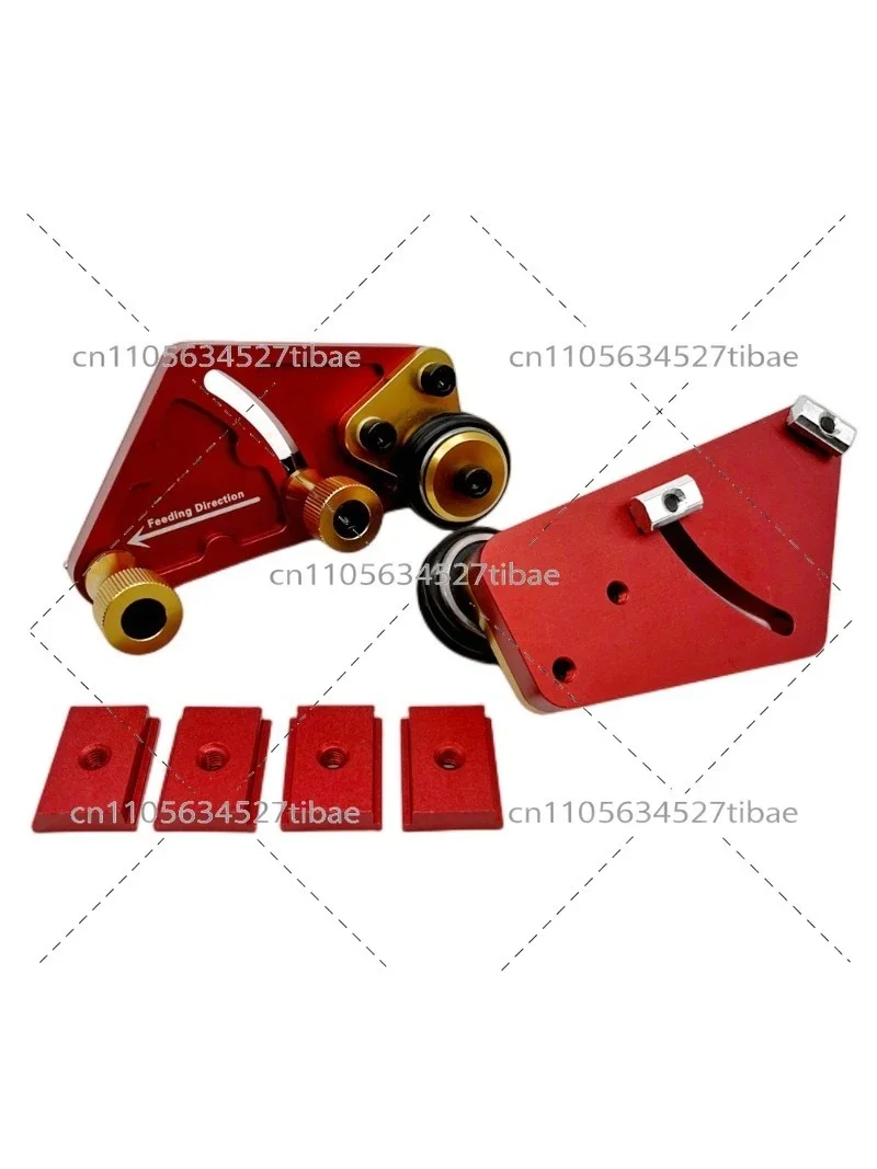 Double Wheel Woodworking Feather Board Bearing Roller Press for Table Saw Inverted Multi Function Wood Tool