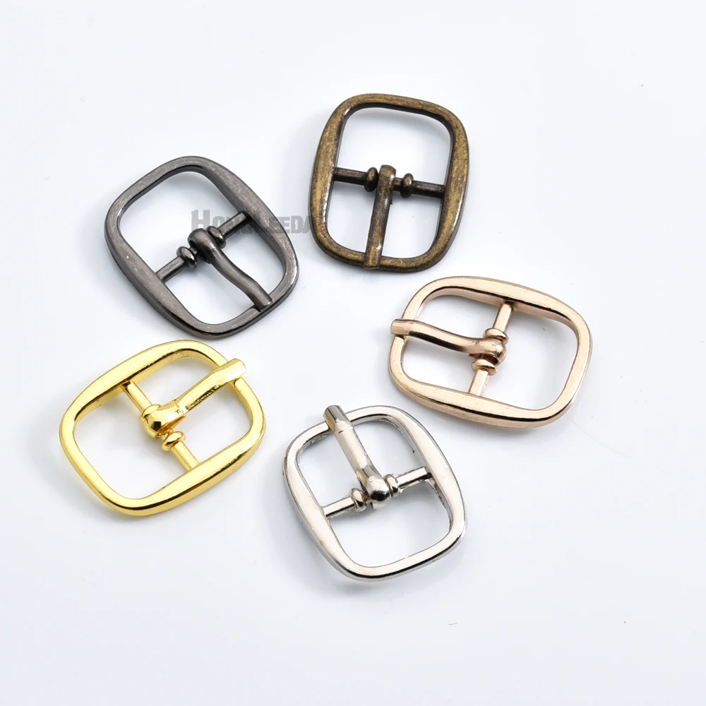 40pcs/lot Inner 12/14mm Metal Shoe Sandal Buckle Belt Pin Buckle Zinc Alloy Nickle/Black/Bronze/Gold DIY Accessories  BK-001