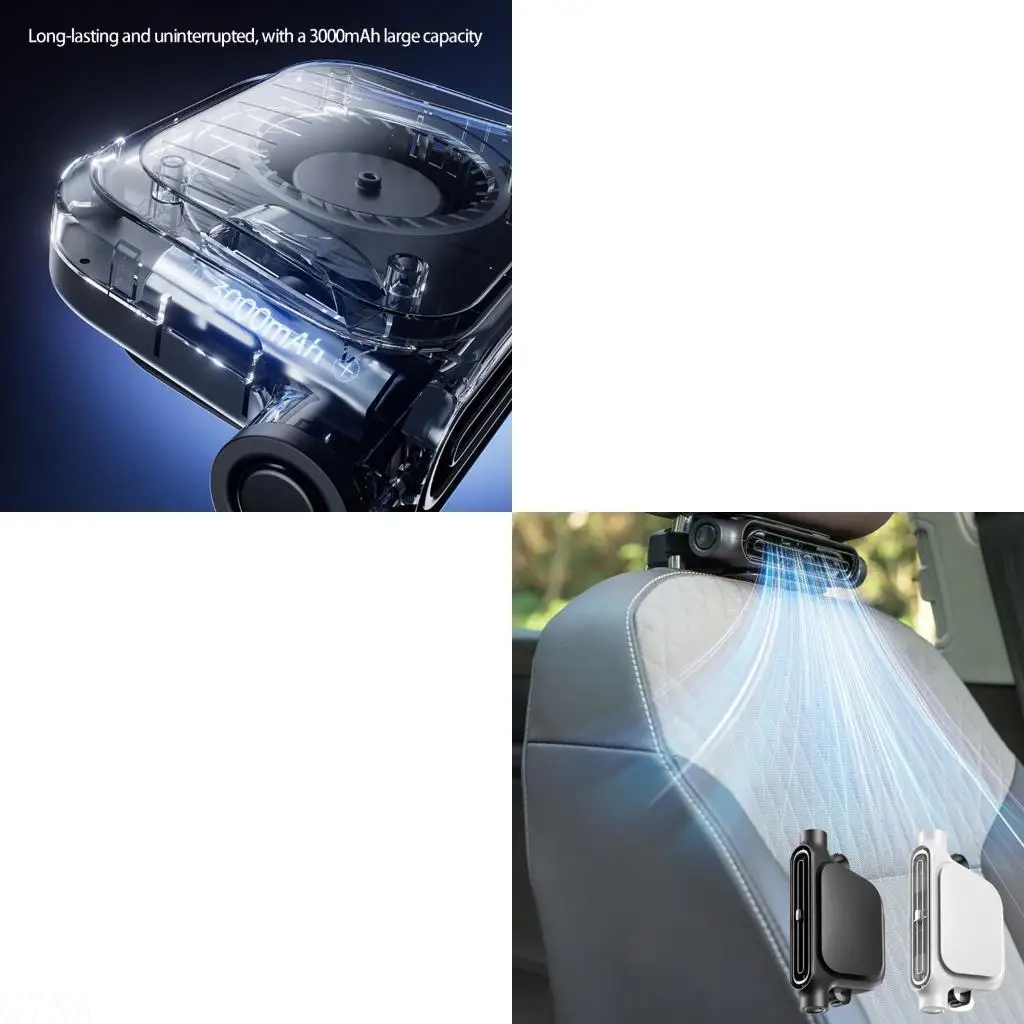 G7NA Comfort Oriented Vehicle Back Support Fan With 14 Language Manual 6W Highest Power Output Quick Heat Relief For Stuffy