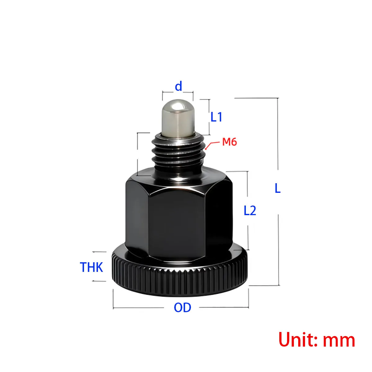 

Mini Stainless Steel Indexing Plunger Knob Type Spring Loaded Pin Magnetic Polished Self-Locking Spring Pin