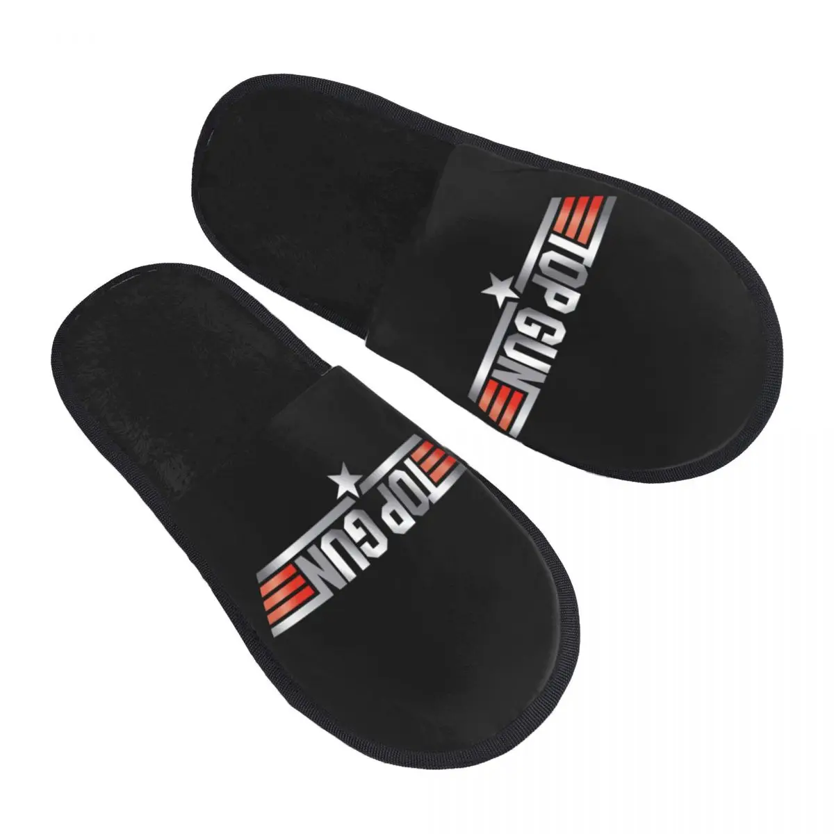 

Custom Tom Cruise Maverick Film Top Gun Cozy Scuff With Memory Foam Slippers Women Hotel House Shoes