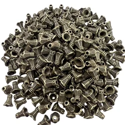 40pcs 3 Colors Horn Pierced Spacer Bead Cap Bracelet Necklace Earrings Making Supplies DIY Alloy Accessories Factory Wholesale