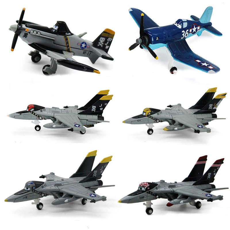 Diecast Alloy Retro Propeller Plane Toy Mini Fighter Aircraft Model Kids Collectible Toy Gift
