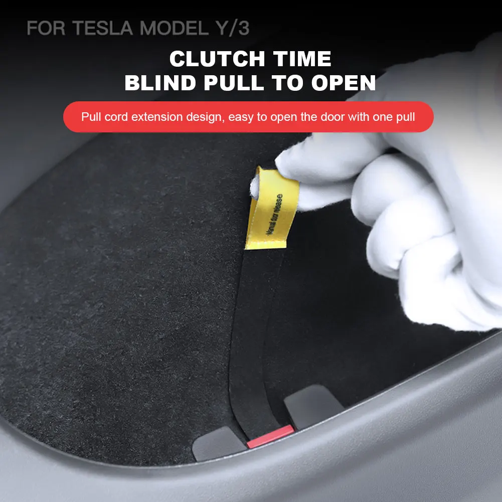 Rear Door Mechanical Switch Rear Door Emergency Puller Back Door Release Handle Emergency Safety Pull Rope for TESLA Model Y