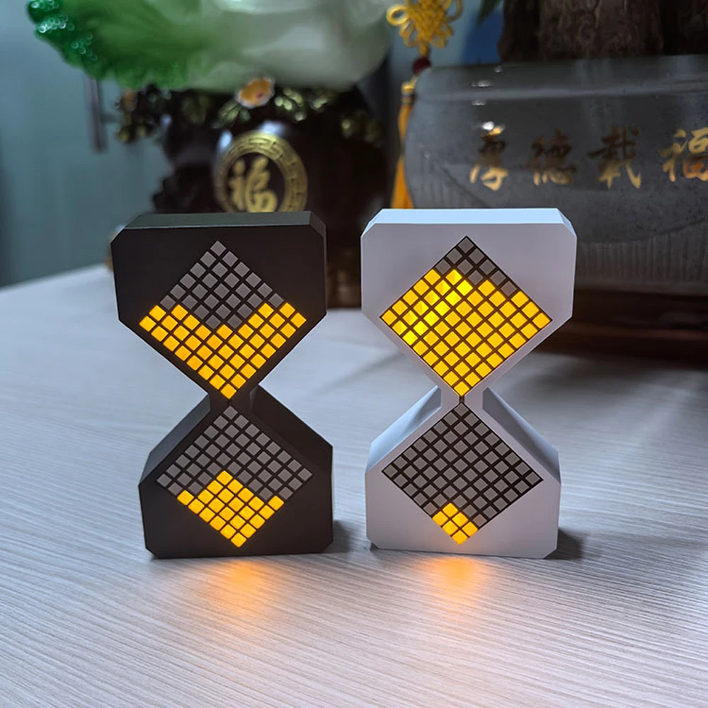 Light Emitting Diode Electronic Hourglass Toilet Hourglass Timer DIY Digital Sand Clock Time Network Style Home Birthday