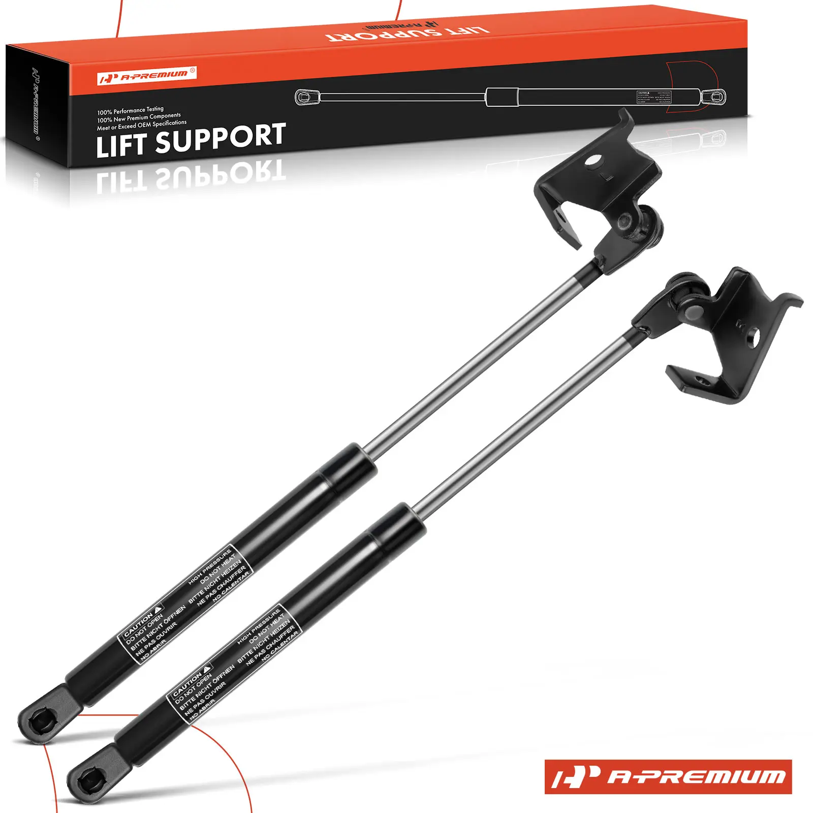 A-Premium 2Pcs Tailgate Lift Support Shock Struts for Ford Escort 1998-2003