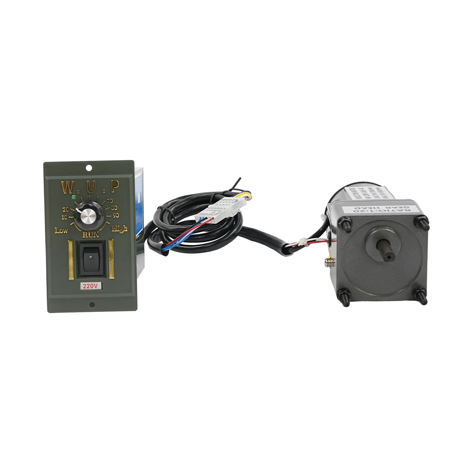 6W 20K Getriebemotor + Drehzahlregler 220V Einstellbarer Regler Getriebemotor 0-1400 U/min Motordrehzahlregler für die Industrie – Detail 5