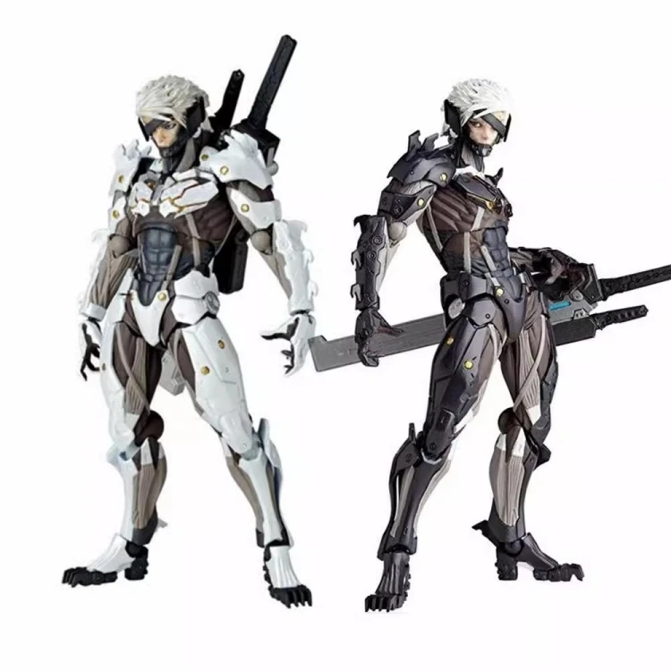 Kaiyodo The Ocedo Yamaguchi 140 Ex Metal Gear Action Figure Mgs Raiden Metal Gear Rising Rising Thunder Hand Gift Doll Toys Gift