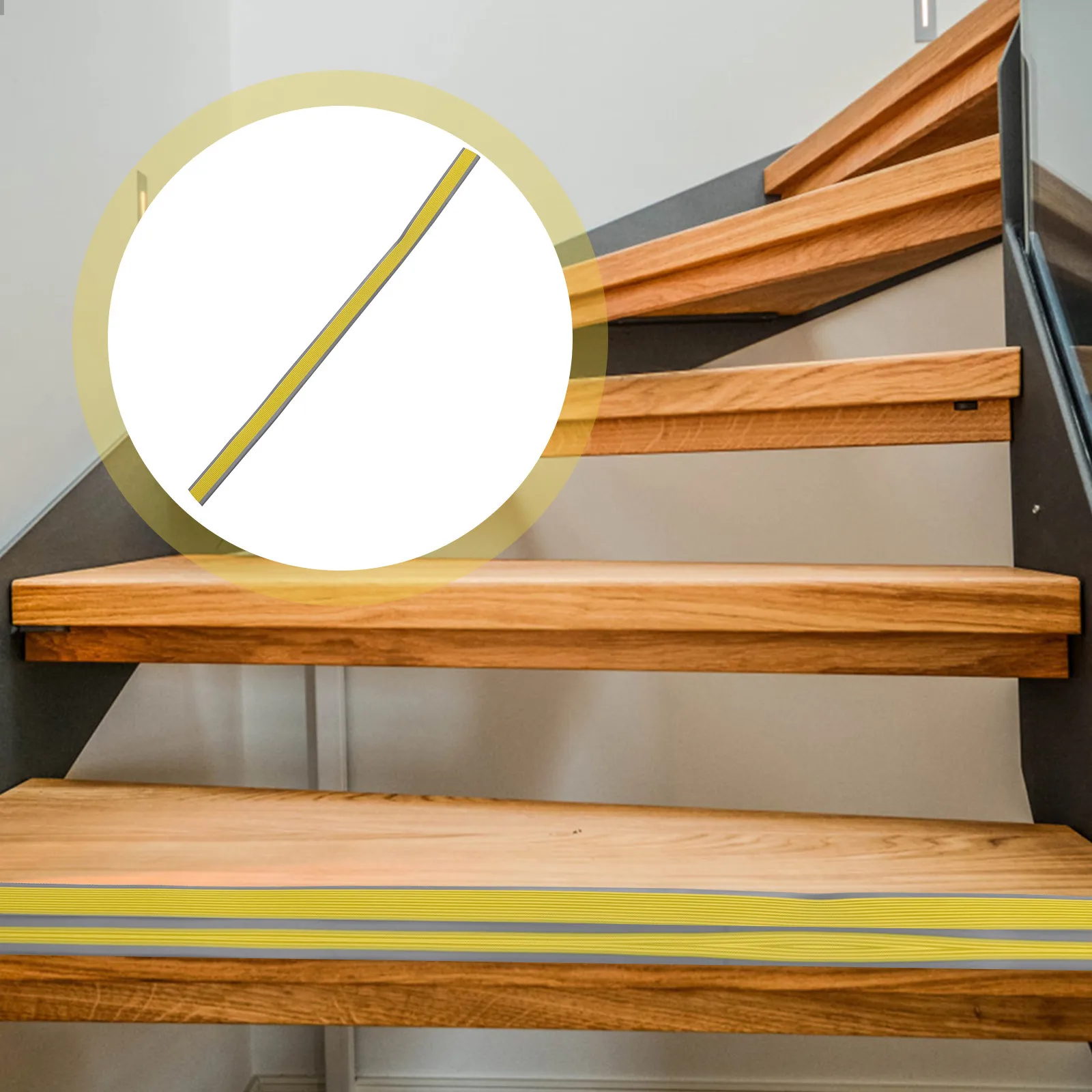 

Stair Edging Transition Strip Non-Slip Surface Easy Setup for Any Clean Surface Elderly Safe Stair Nosing