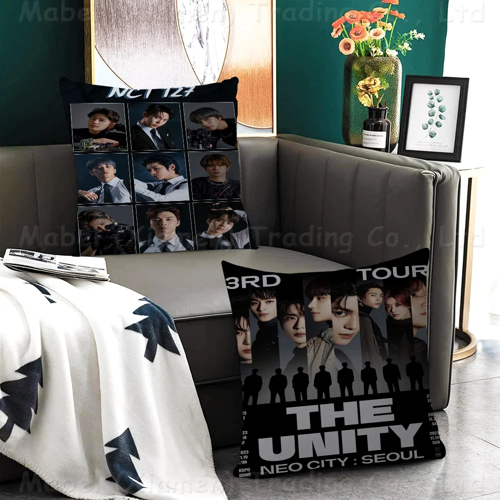 Kpop N-NCT 127 Dream Pillow Gift Home Office Decoration Bedroom Sofa Car Cushion Cover Case 45x45