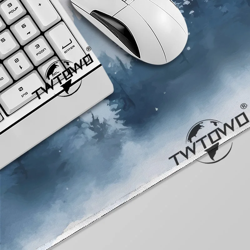 Mouse Pad Tranquil Winter Forest Watercolor Gamer XL New Mousepad XXL Playmat MousePads Non-Slip Office Accessories Mice Pad