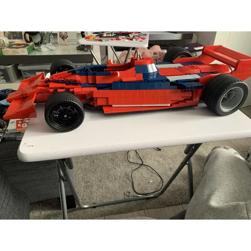 

MOC-0837 Классическая новая модель BT46B Formula 1:8, модель гоночного автомобиля, 1784, детали, игрушка-строитель на день рождения для мальчиков и детей