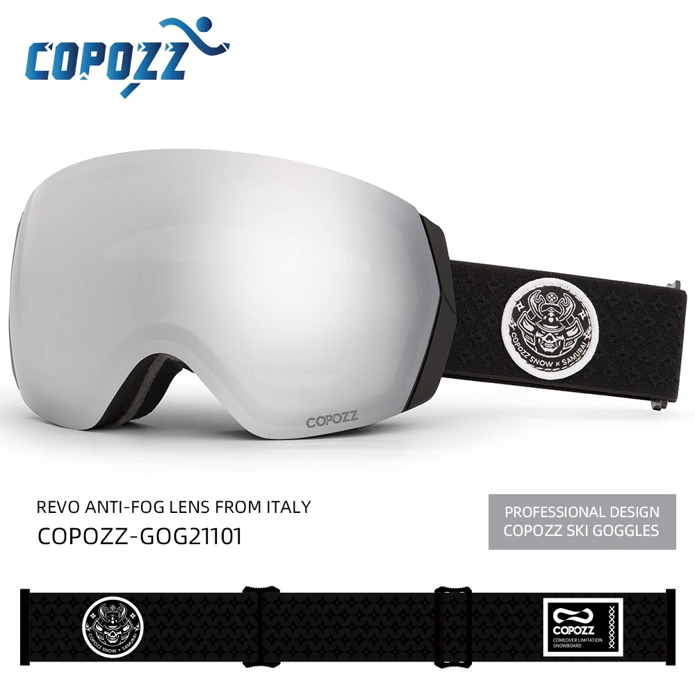 COPOZZ New Ski Goggles Double Lens Anti-fog UV400 Men Women Winter Snowboard Sports Adult Professional Adjustable Ski Goggles