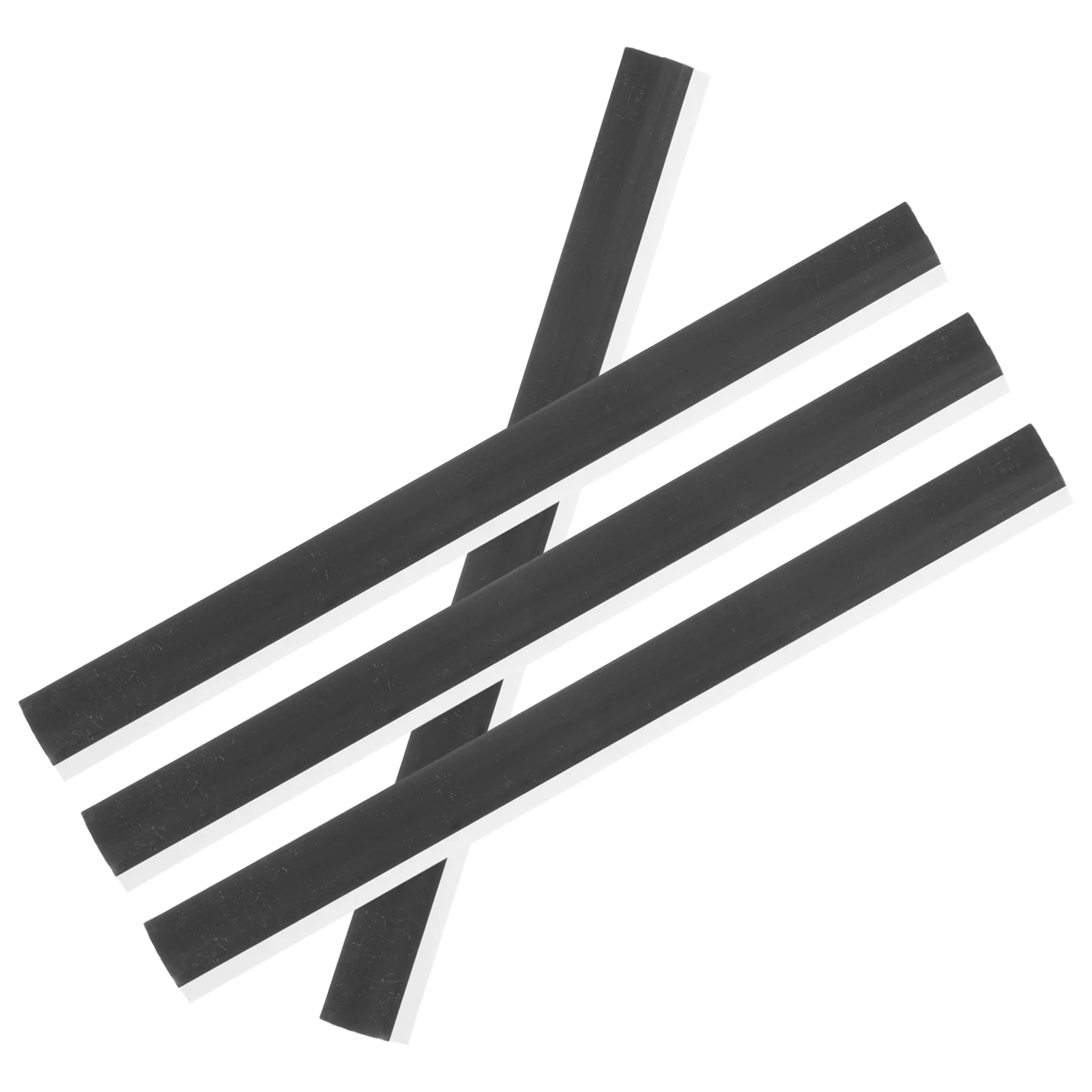 4 Pcs Spatula Dustpan Rubber Strip Ash Bucket Edge Garbage Entrance Soft Pressure Accessories Lips Scraper