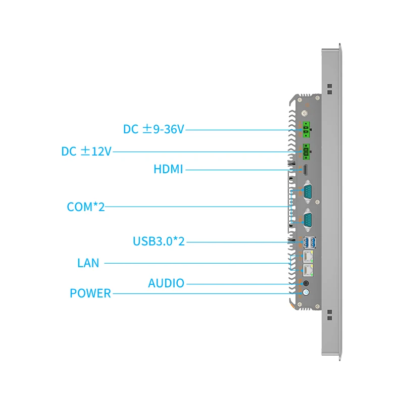 10.4 12.1 15 17 19 inch touch screen panel computer all-in-one machine HMI LCD embedded wall mounted