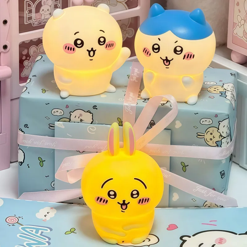Kawaii Chiikawa Night Light Cartoon Ornaments Glowing Toy Hachiware Usagi Model Night Light Bedroom Ornaments Christmas Gift - view 2