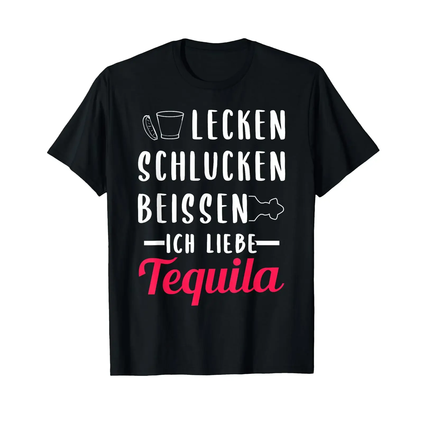 Licking swallowing biting I love tequila T shirt vintage Washed streetwear fashion Breathable Casual designer clothes