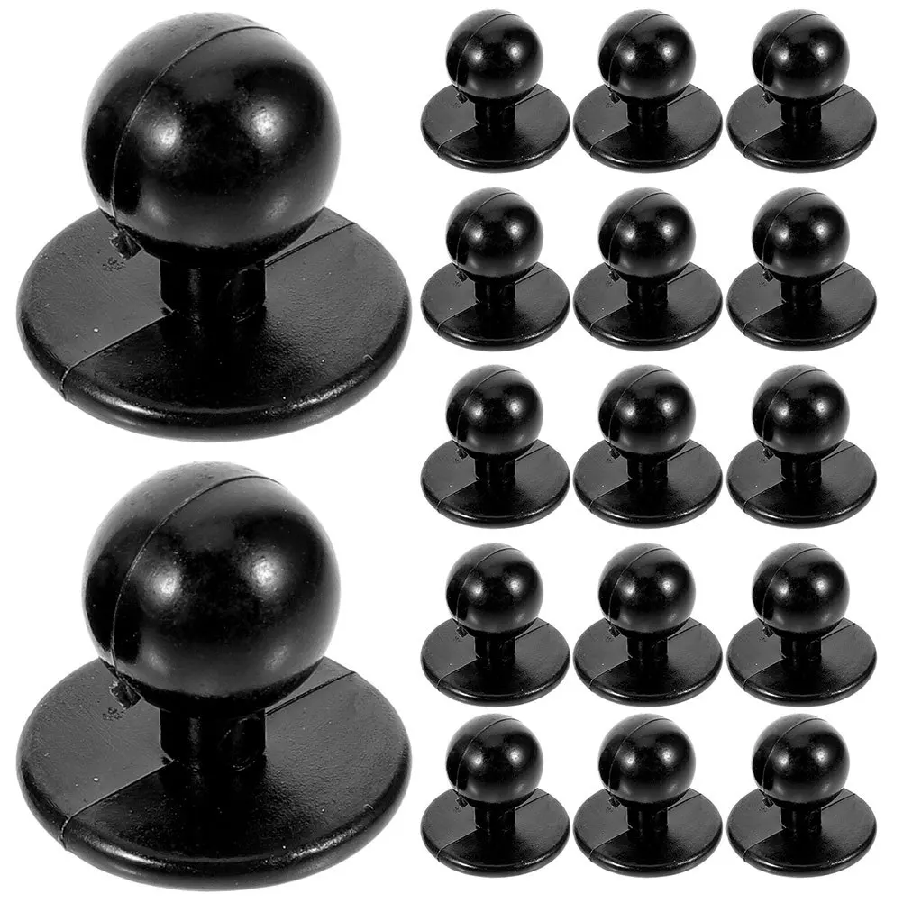 Boutons de manteau de Chef en plastique, 50 pièces, goujons ronds de remplacement pour uniforme, entretien, couture, boutons de bricolage