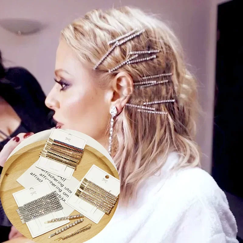 

Блестящие хрустальные стразы, заколки для волос, модные заколки для волос в форме сцены, вечерние заколки для волос, инструмент для дизайна прически, аксессуары для волос
