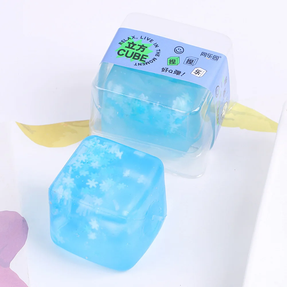 Ice Cube Squeeze Toy Creative Mini Anxiety Relief Toy Versatile Ice Cube Stress Balls for Adults Stress Relief