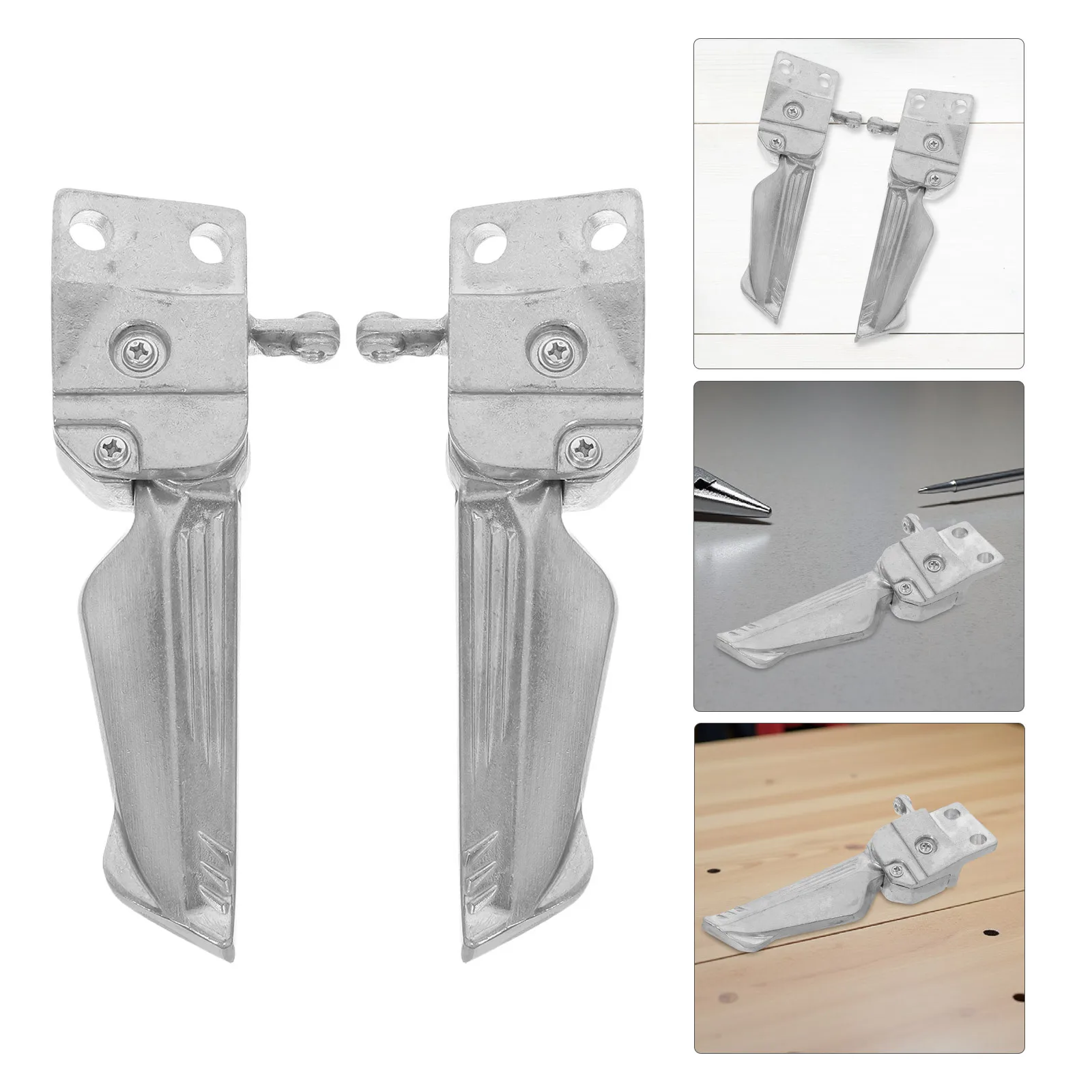 

2Pcs Motorcycle Foot Pegs Aluminum Alloy Lightweight Footrest Pedals Universal Front Rear Footrest for Electric Bikes Scooters