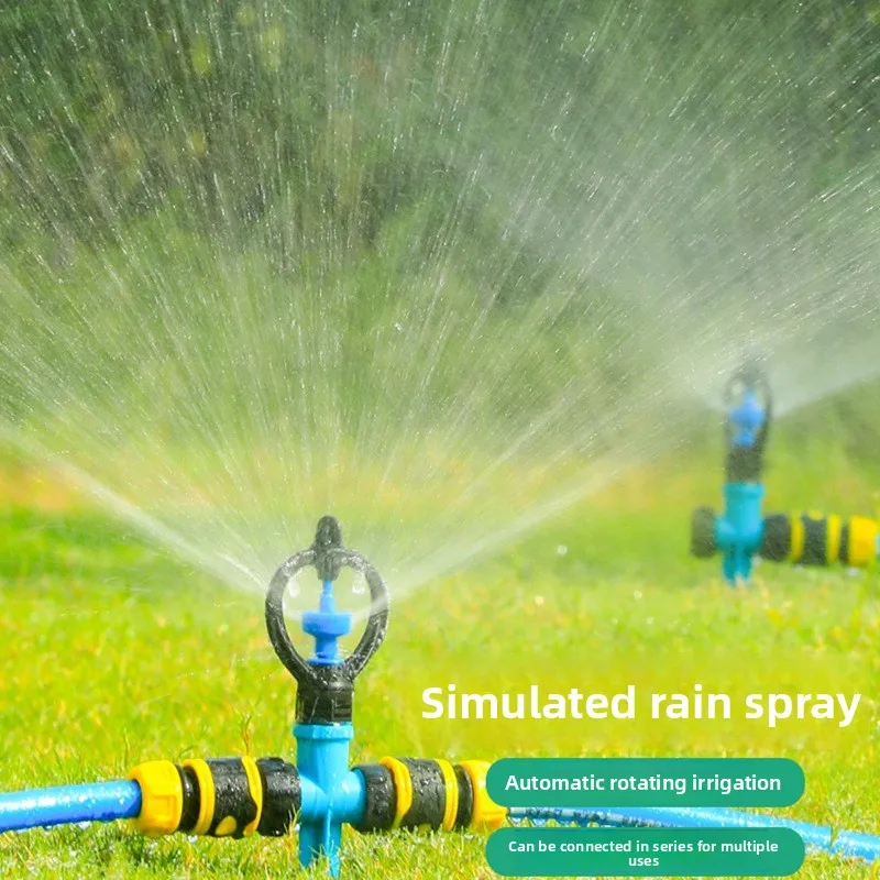 

Round wheel automatic rotating sprinkler, garden irrigation, vegetable garden watering, lawn gardening sprinkler