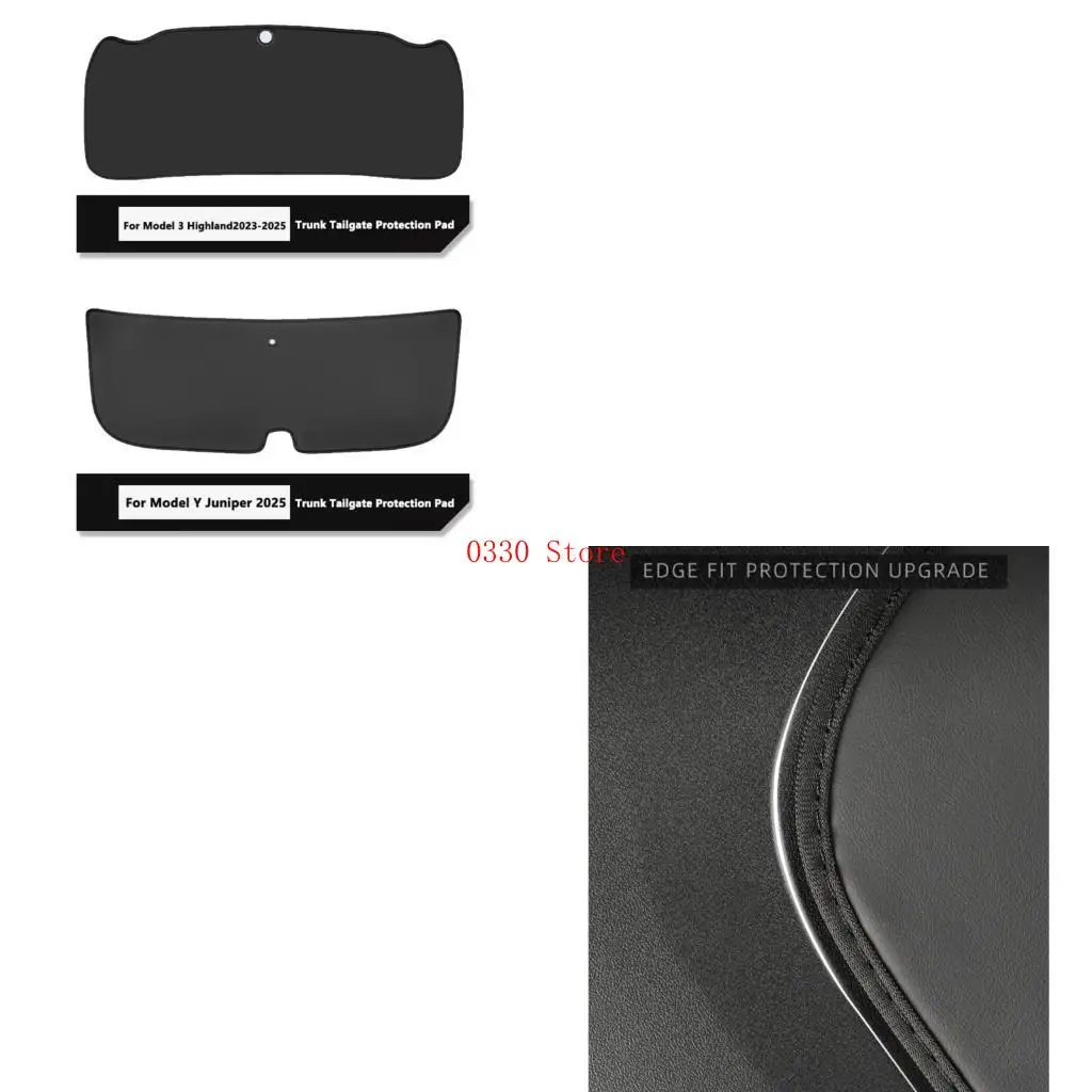 

Trunk Liner Protector Automotive Interior Accessory Scratch Resistant Leather Cover set Waterproof for Vehicle /ModelY