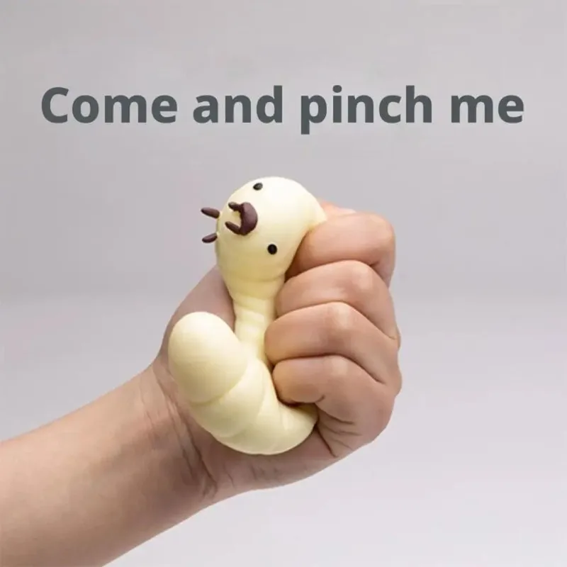 

1Pcs TPR Animal Stress Relief Toy - Worm Funny Kneading Fidget Sensory Play Anxiety Relaxation For Children&Adult Toy