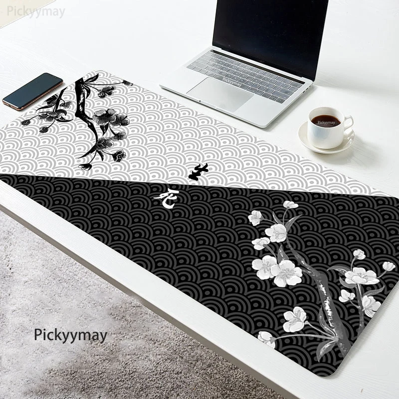 Pink Sakura Koi Mouse Pad Large Office Mousepad Computer Desk Mat XXL Desktop Keyboard Soft Carpet Table Mat Home Carpet 90x40