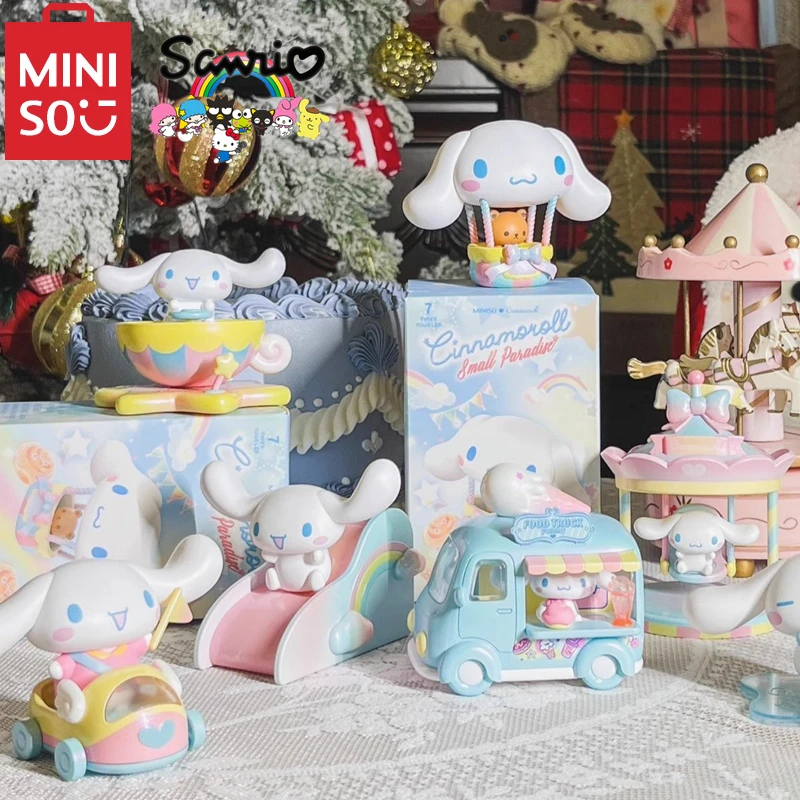 

Genuine MINISO Sanrio Model Cinnamoroll Sweetheart Paradise Series Blind Box Kawaii Hand-made Children's Toy Birthday Gift