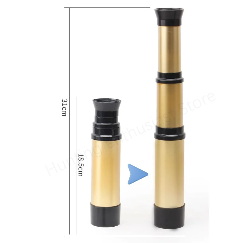 تلسكوب أحادي العين للأطفال مقاوم للماء تلسكوبي محمول للتخييم في الهواء الطلق تلسكوب صيد مكبر