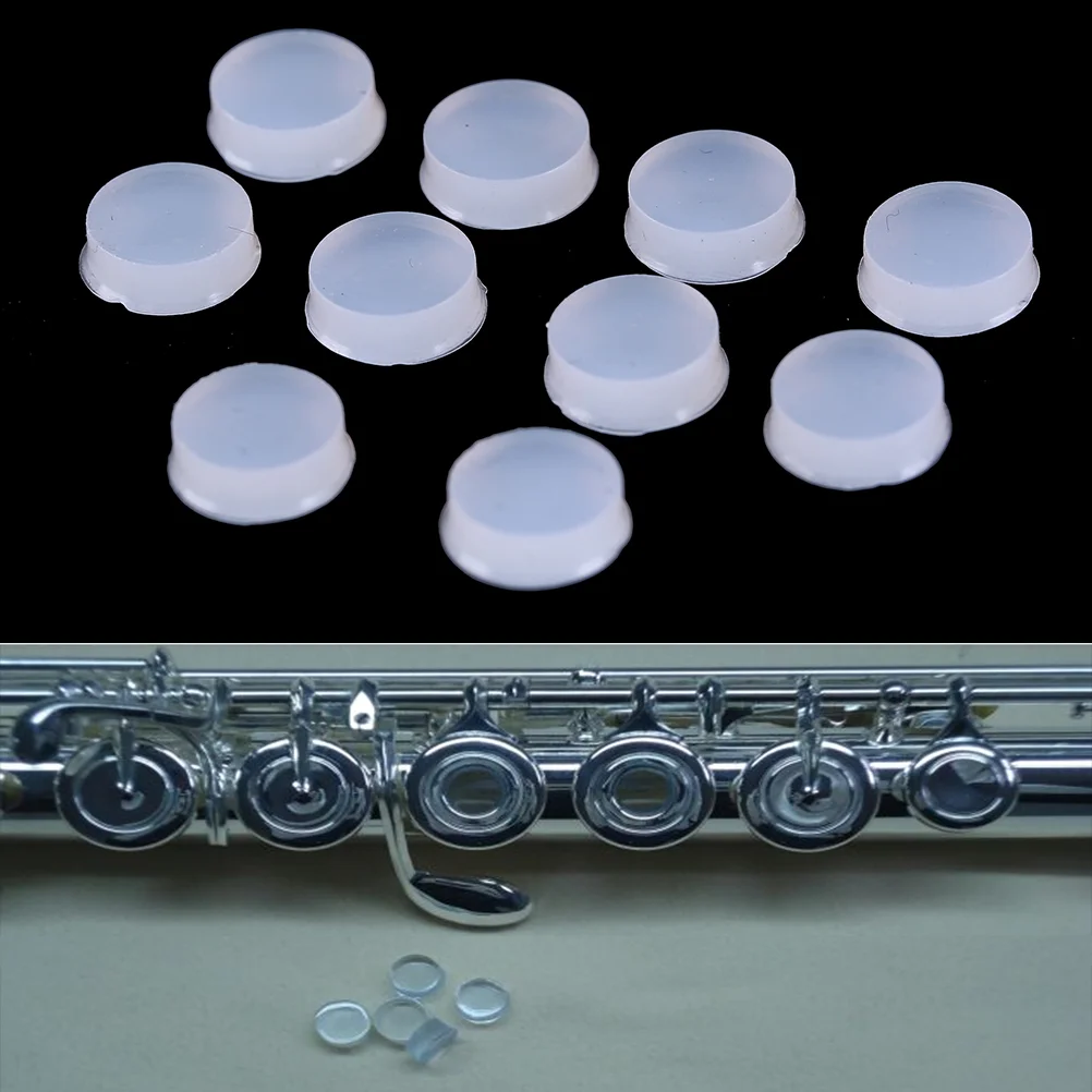 〔E〕10x Flute Key Plugs Soft Rubber Open Hole Piccolo Plug Cover Flutes Repair Parts〔Winter5〕