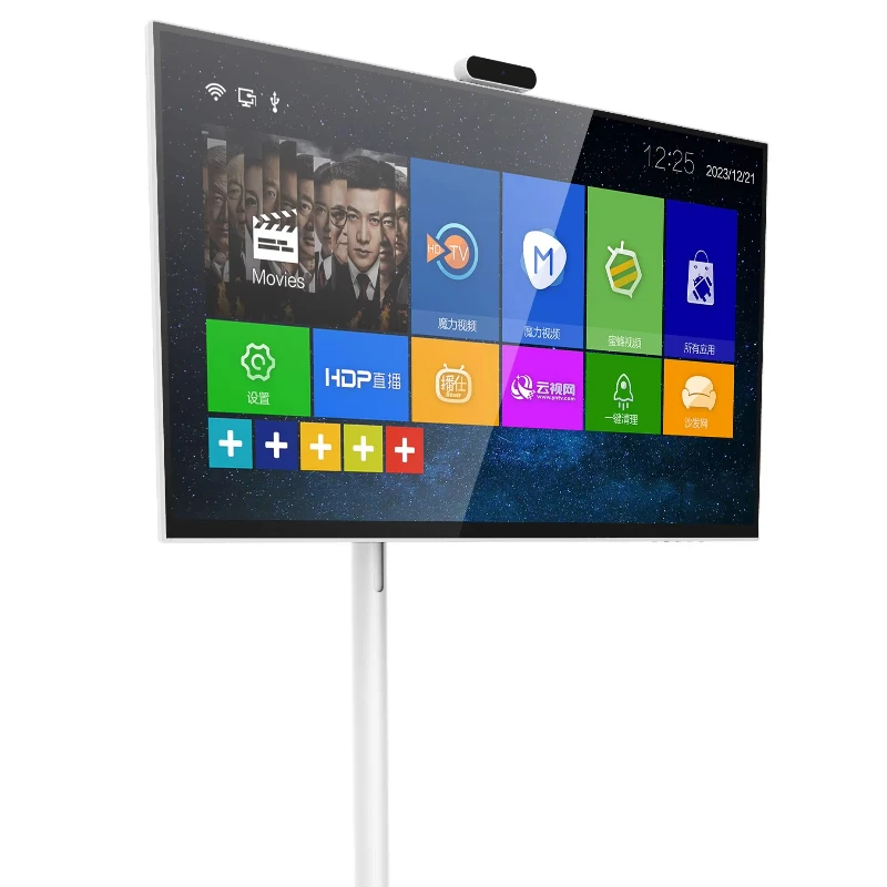 

24 27 32 Портативный телевизор с подставкой на колесах Mobile Smart TV с подставкой