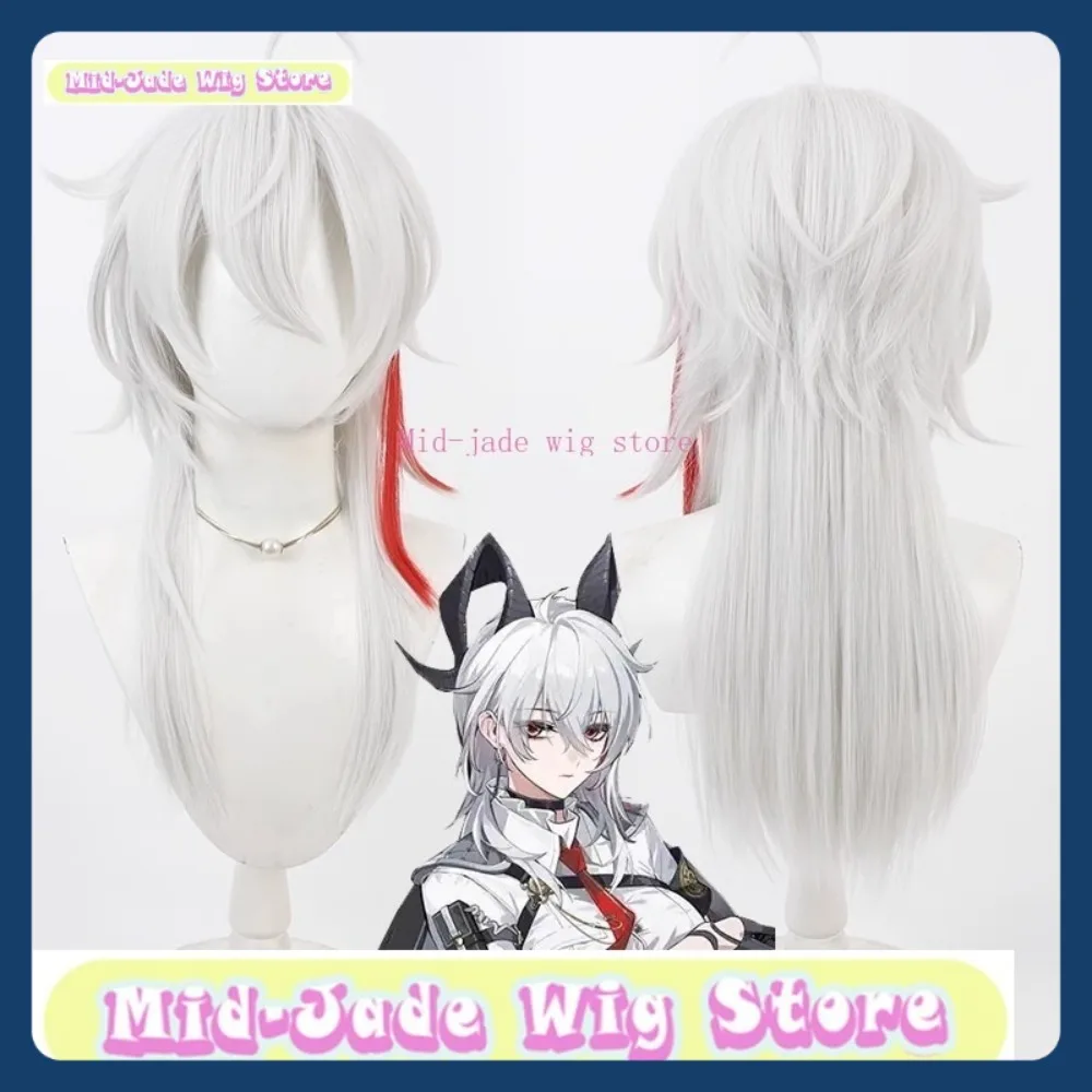 Peruka Mid-jade Wig Store Wuthering Waves Jiyan Cosplay Anime Gra Role-playing Syntetyczne Włosy Halloween Party