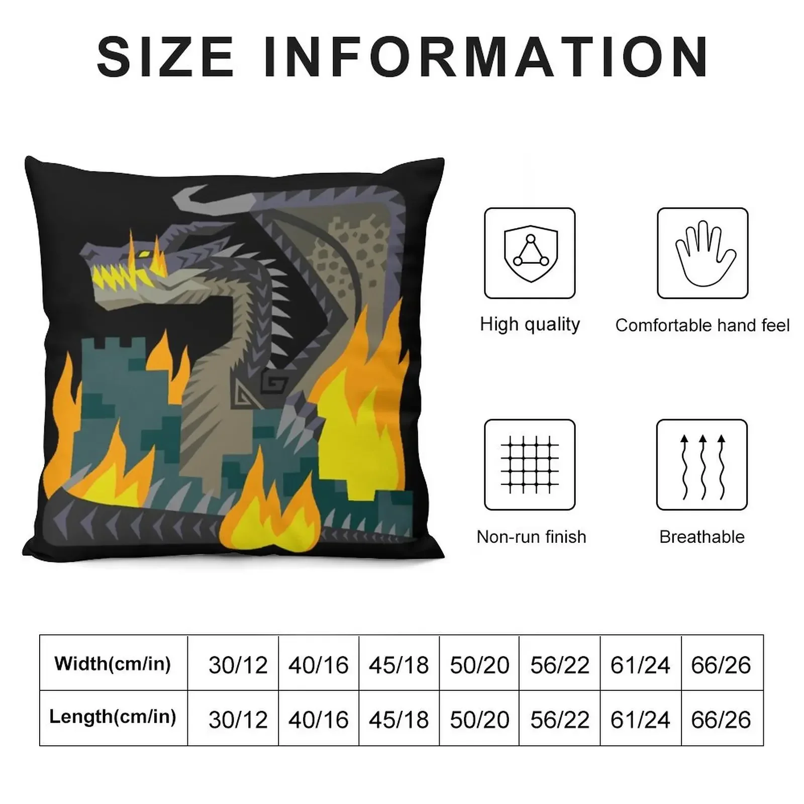 Fatalis Throw Pillow bed pillows Decorative Sofa Cushions pillow