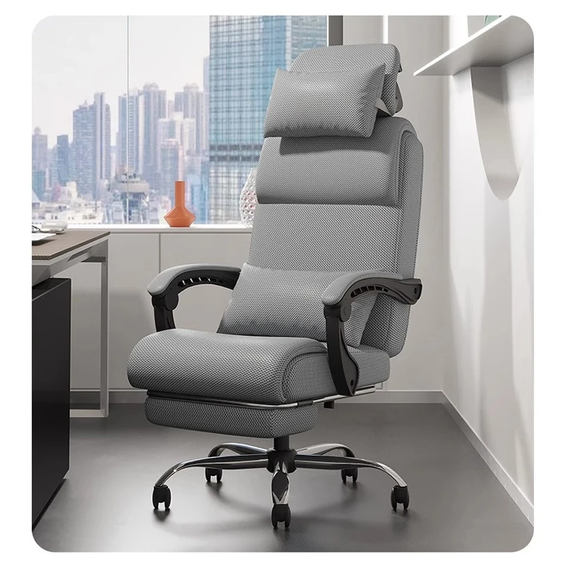 Cadeira do computador com elevador Rotary Latex Cushion, 3D Cabeça Travesseiro, Sofá Confortável, Assento para Casa e Escritório, Esports, Sedentário