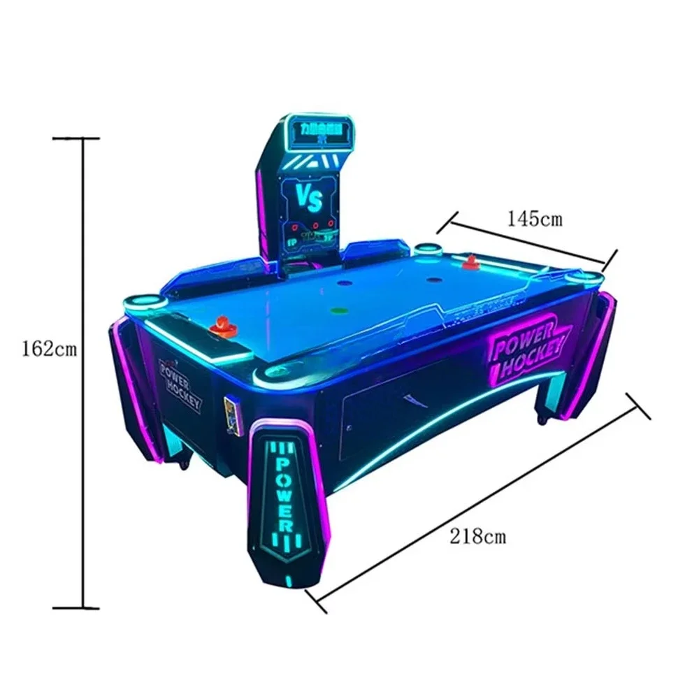 Manufacturer supplies coin operated 2-person entertainment air hockey table games arcade ice hockey machines