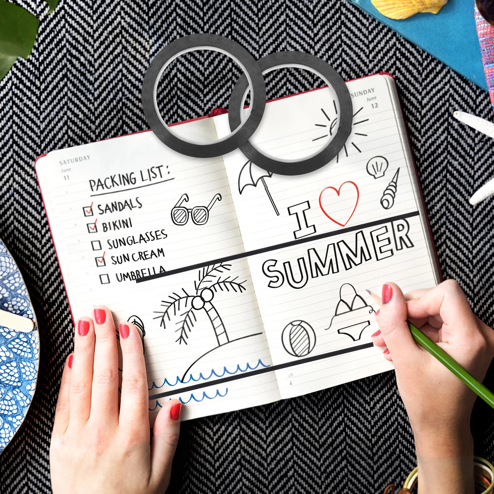 Рисунок 5 - черная ПЭТ-лента для поделок