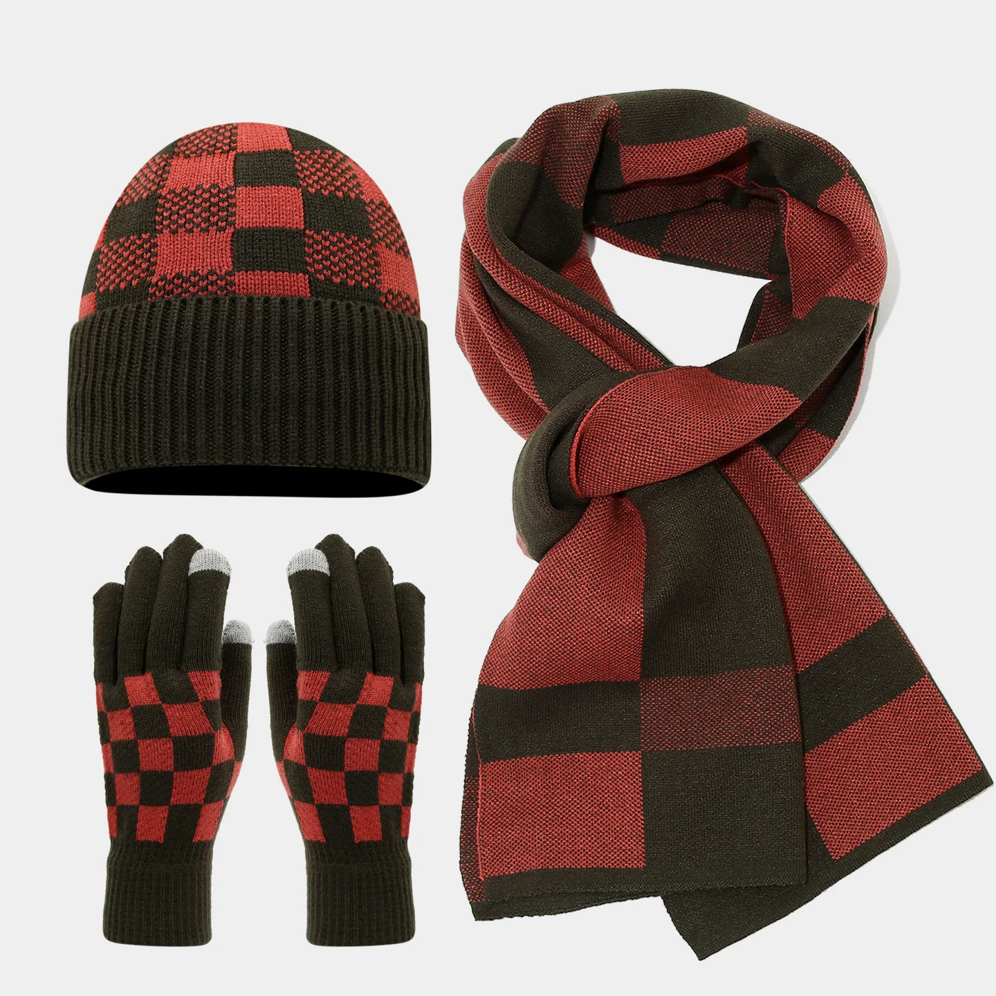 set-3-pezzi-cappello-sciarpa-e-guanti-in-maglia-per-l'inverno-con-motivo-a-quadri-design-touchscreen-termico-e-caldo-ideale-per-l'uso-quotidiano-all'aperto-e-per-gli-spostamenti