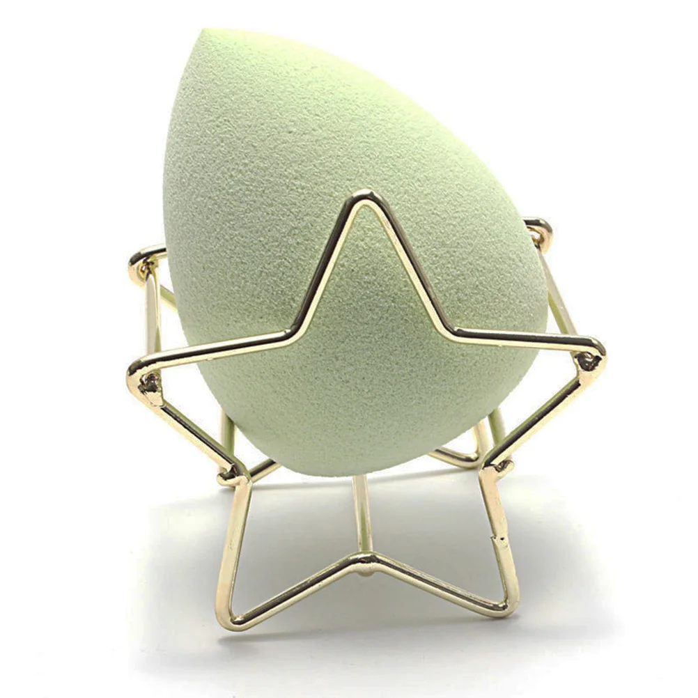 

4pcs Powder Puff Holder Star Shape Makeup Sponge Drying Rack Storage Stand Ventilated Beauty Tool For Women Girls
