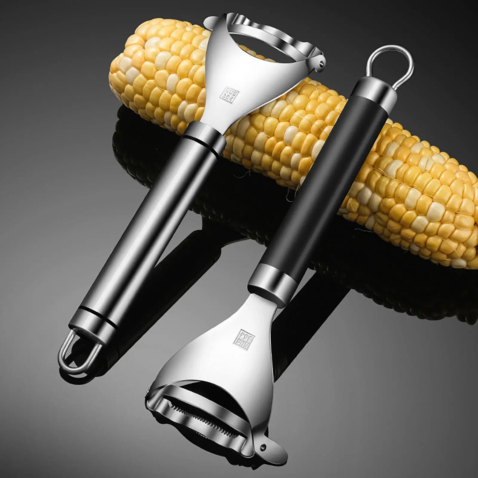 Stainless Steel Corn Stripper Easy Use Compact Design Essential Kitchen Accessory Corn Thresher for Family Gift