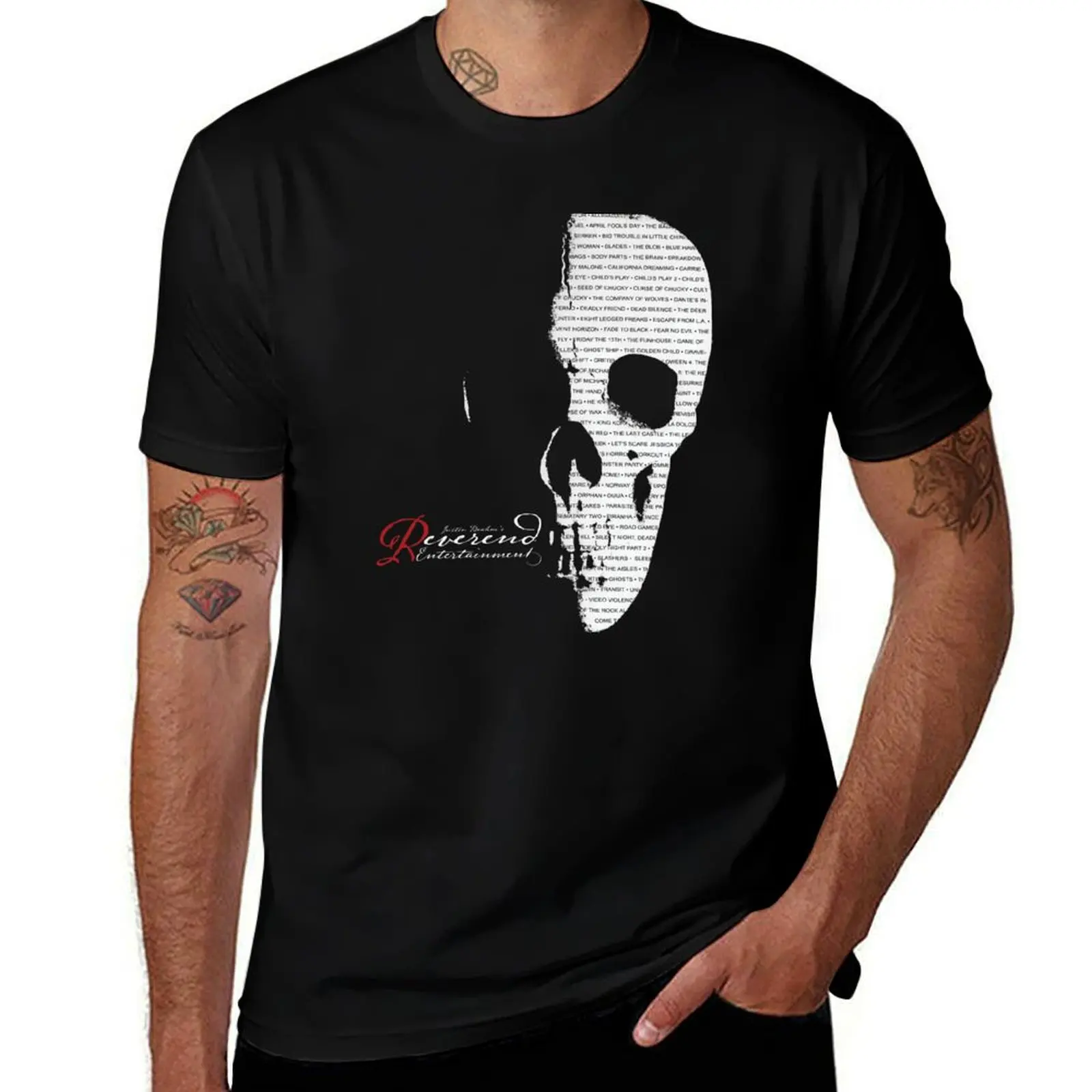 

Reverend Catalog Skull T-Shirt t shirts for man cotton funny man t shirt cotton high quality t shirts for man pack white T-shirt