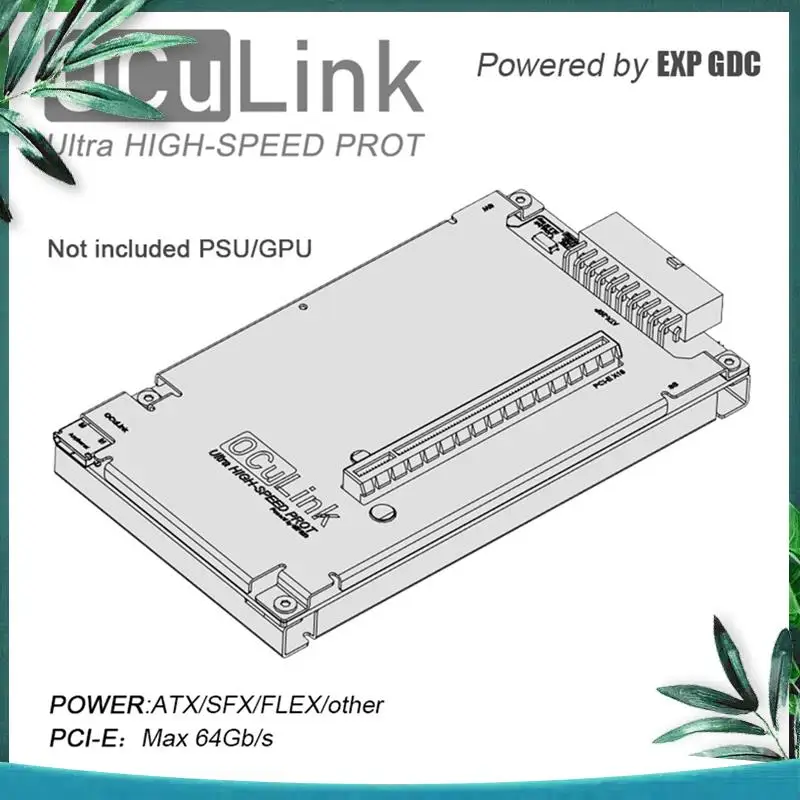 Gpu Video Card Docking Station High-Speed External Graphics Card Dock Ocup4v2 Redriver Signal Enhancement Chip Pci-E4.0 Durable