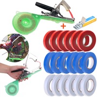 Tying Machine Plant Garden Plant Tapetool Tapener +6/12 Rolls Tape Set for Vegetable Grape Tomato Cucumber Pepper Flower