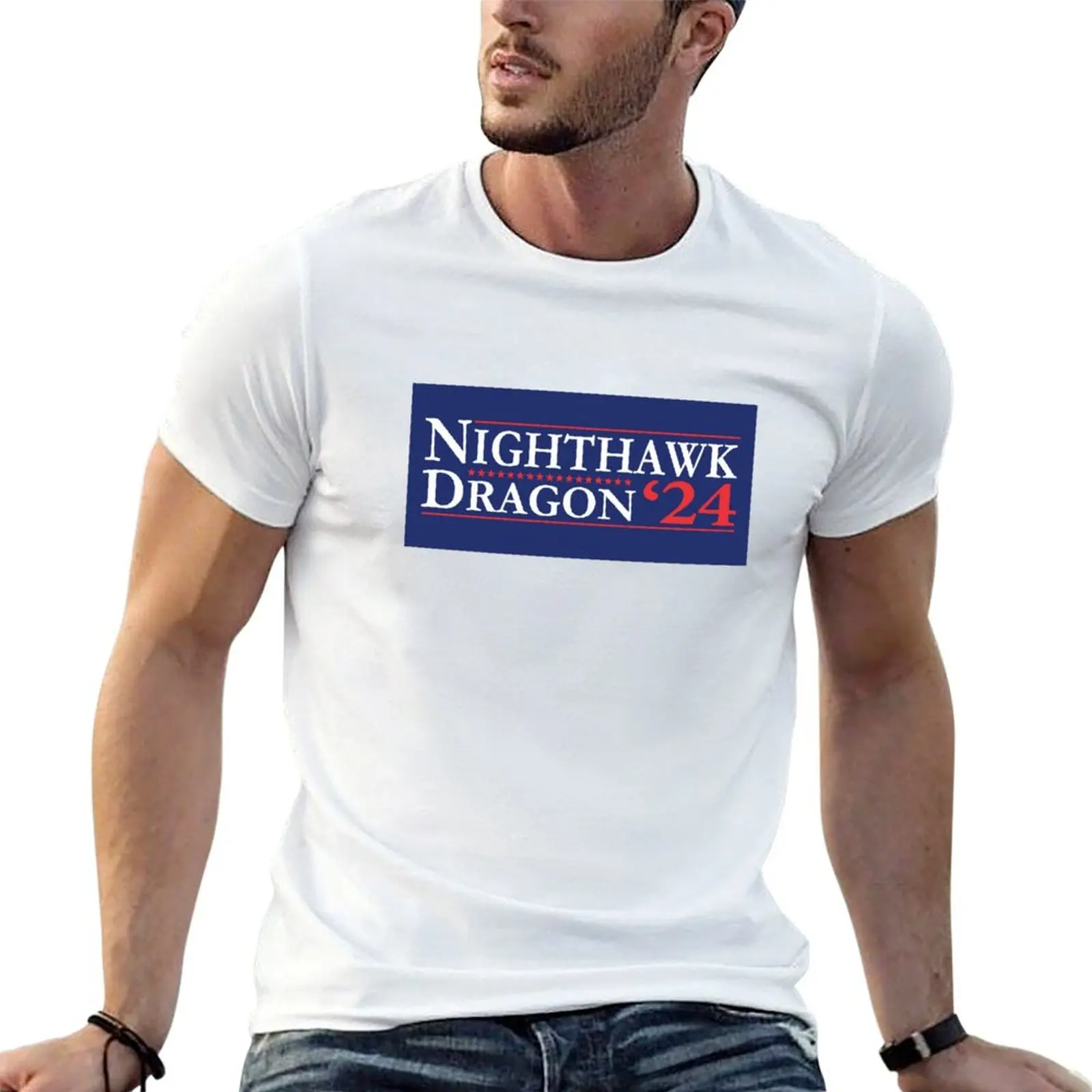 Nighthawk Dragon 2024 - Step Brothers for President T-shirt kawaii clothes hippie clothes cute clothes mens cotton t shirts