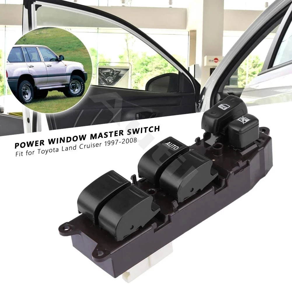 For 1998 1999 2000 2001 2002 Toyota Land Cruiser 100 4700 Front Left Electric Power Window Master Switch Lifter Control Button