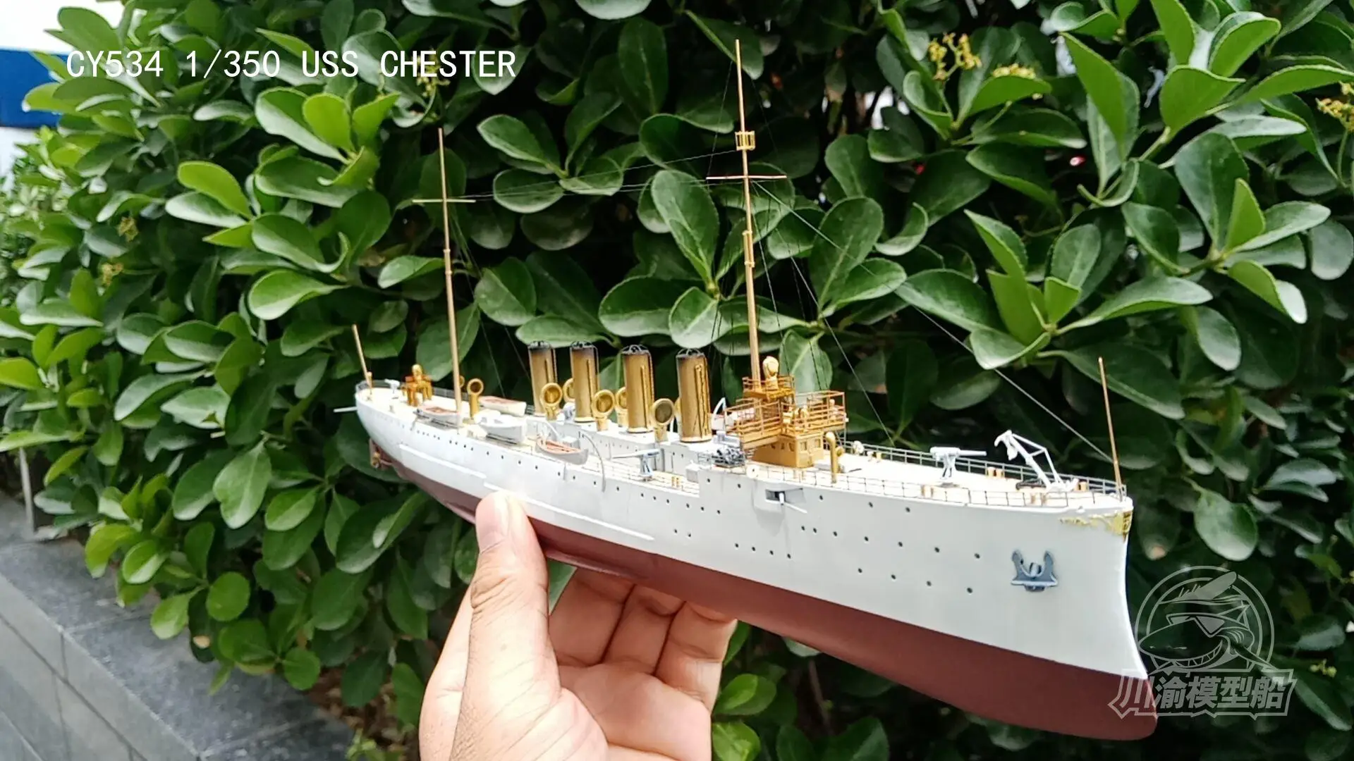 CY534 1/350 USS Chester CS-1/CL-1 krążownik wojskowy zestawy modeli i modernizacja