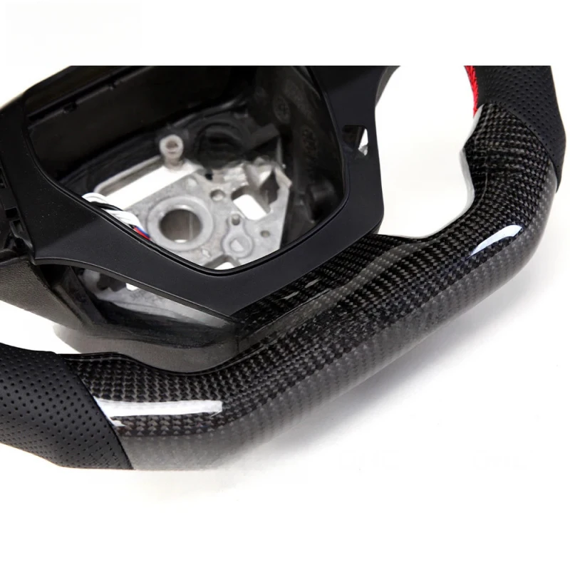 LED Performance Carbon Fiber Sport Steering Wheel Fit Camaro SS 2016-2020 Interior Mod Parts view 3