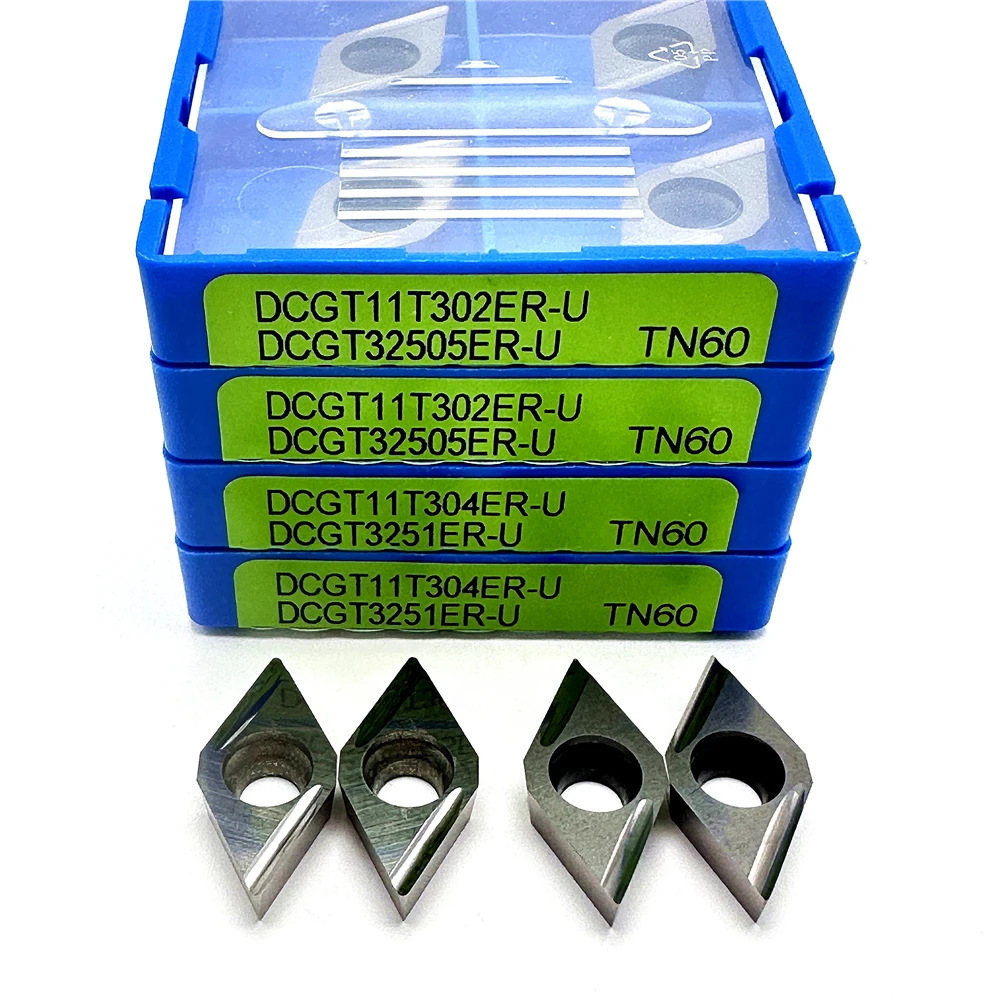 

DCGT11T301 DCGT11T302 DCGT11T304ER-U TN60 Cermet Insert High Quality CNC Steel Processing Fine Machining External Turning Tools