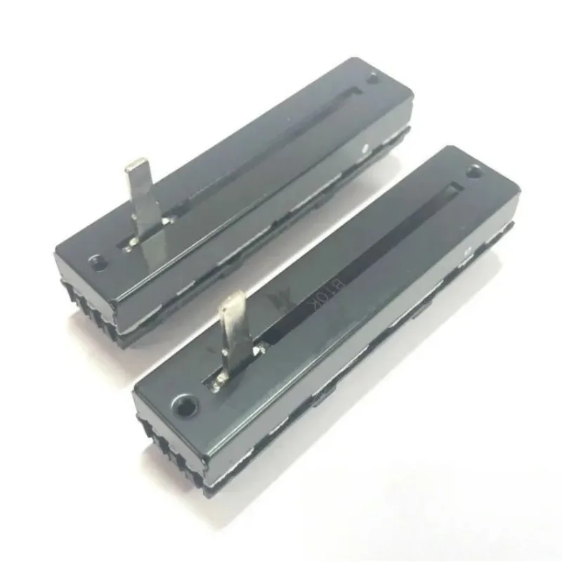 10pcs  7.2cm dual B10K potentiometer NI A-PLUS potentiometer DJ mixing console volume adjustment pusher 103B